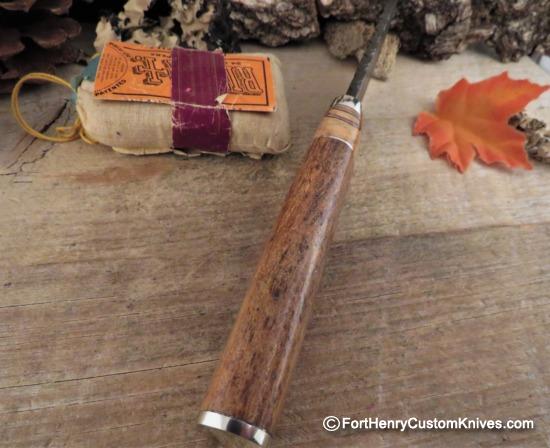 Herb Derr - Hand Forged Drop Point - Fossilized Sea Cow Rib - Image 4