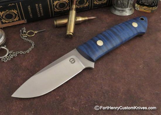 Bob Dozier - Custom Ordered - Loveless Drop Point - Curly Maple