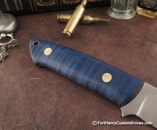 Bob Dozier - Custom Ordered - Loveless Drop Point - Curly Maple - Image 4