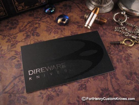DireWare - New Style SOLO - Recurve Tanto Flipper - Fat Carbon - Image 2