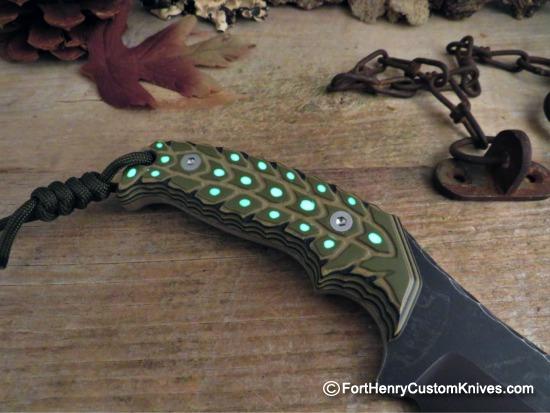 COBBLE Blade - Harpoon Camp Knife - CPM M4 - GITD - Benefit for Ukraine - Image 5