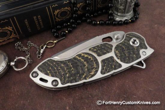 DireWare - New Style SOLO - Recurve Tanto Flipper - Fat Carbon - Image 3
