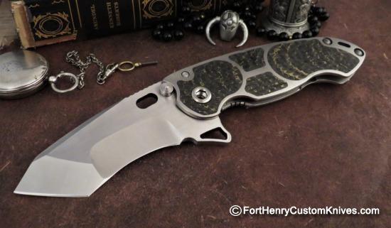 DireWare - New Style SOLO - Recurve Tanto Flipper - Fat Carbon