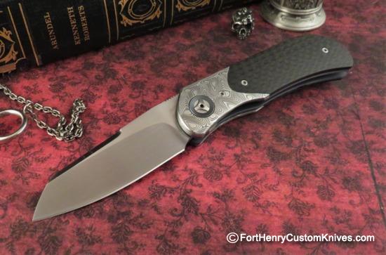 Trevor Burger - Presentation EXK Plus Front Flipper - Damasteel/Carbon Fiber
