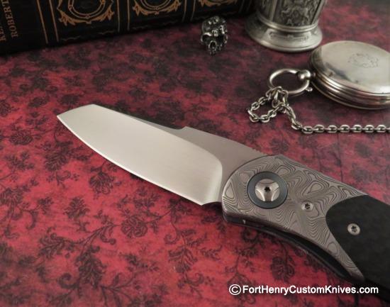Trevor Burger - Presentation EXK Plus Front Flipper - Damasteel/Carbon Fiber - Image 3