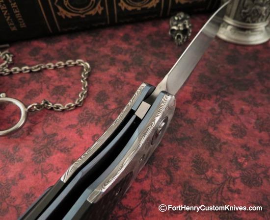 Trevor Burger - Presentation EXK Plus Front Flipper - Damasteel/Carbon Fiber - Image 8