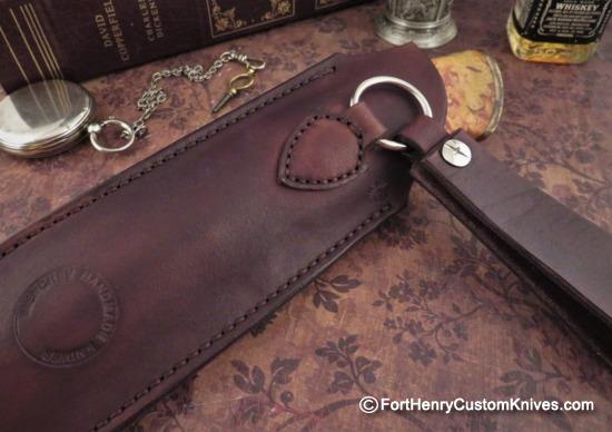 Georgi Menchev - Custom Drop Point Hunter - Maple Burl - Image 6