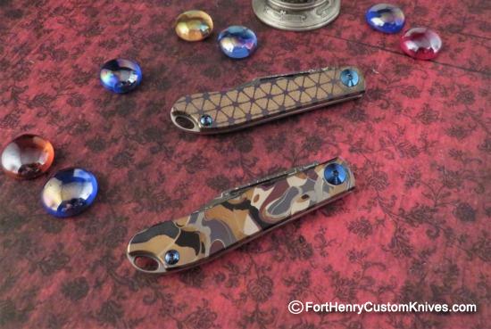 Darriel Caston - Lanny's Clip - Miniature Slip Joint - Stainless Damascus - Choice - Image 2