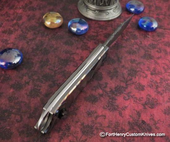 Darriel Caston - Lanny's Clip - Miniature Slip Joint - Stainless Damascus - Choice - Image 6