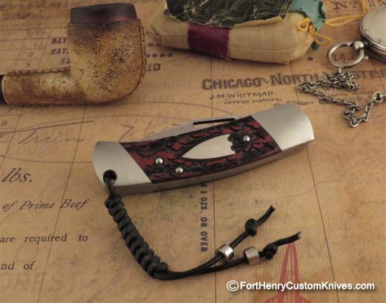 Riaan Ras Knives - Custom Slip Joint - Micarta - Image 2