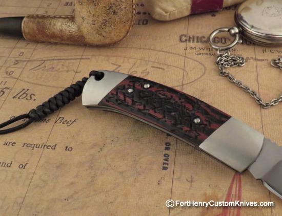 Riaan Ras Knives - Custom Slip Joint - Micarta - Image 5