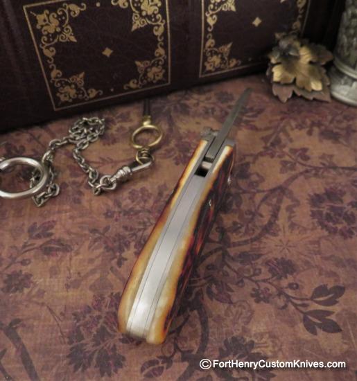 Kansei Matsuno - Custom Mini Drop Point - Amber Stag - Image 4