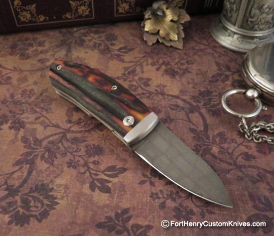 Kansei Matsuno - Custom Mini Drop Point - Amber Stag - Image 5