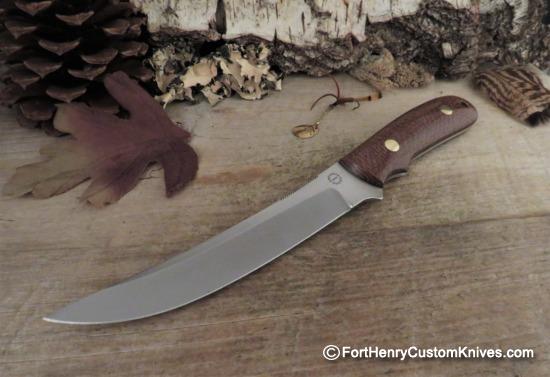 Bob Dozier - Custom Filet Knife - Vintage Burlap Micarta