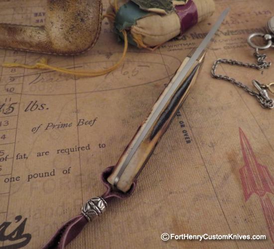 WD Pease - Custom Semi Skinner - Sambar Stag - Mokume - Image 3