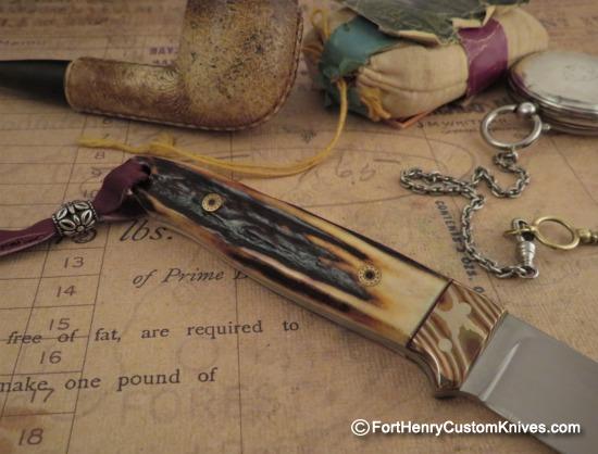 WD Pease - Custom Semi Skinner - Sambar Stag - Mokume - Image 4