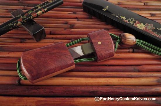 Raymond Johnson - Custom Kiridashi - Wooden Narra Sheath - Image 3