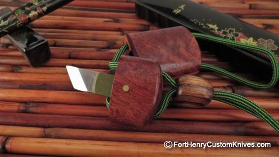 Raymond Johnson - Custom Kiridashi - Wooden Narra Sheath