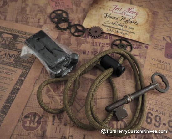 Alan Folts - Custom Drop Point Minimalist - Tortoise Shell - Image 6