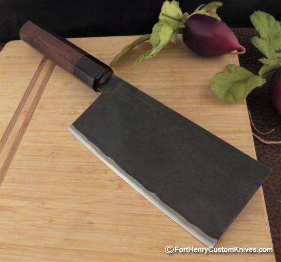 Takeda - Hand Forged Nakiri - Med - Aogami Super Steel - Image 5