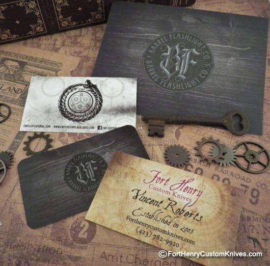 Barrel Custom Flashlight - Helical - Solid Brass - Image 6