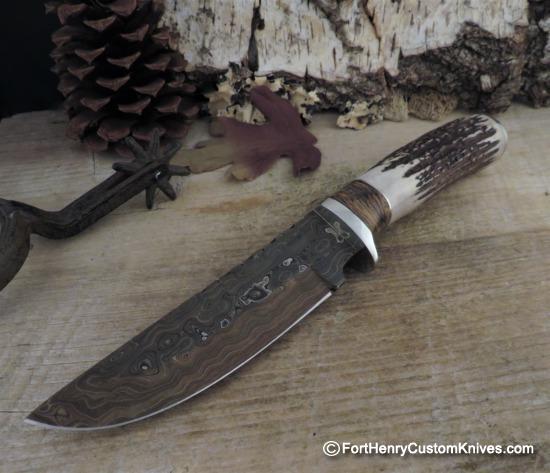 Herb Derr - Hand Forged - XL Straight Back Hunter - Sambar Stag