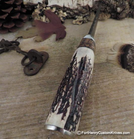 Herb Derr - Hand Forged - XL Straight Back Hunter - Sambar Stag - Image 4