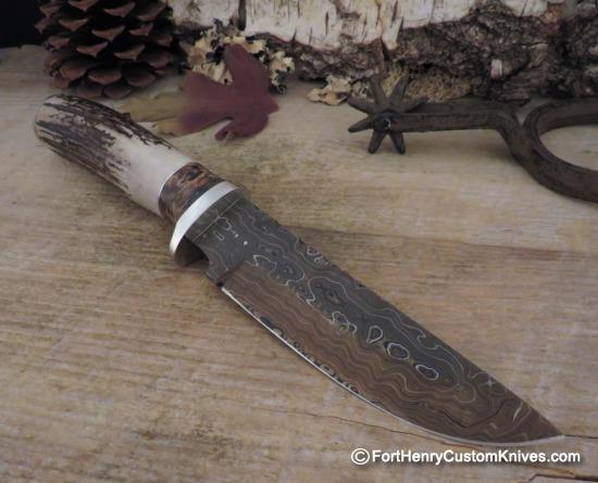 Herb Derr - Hand Forged - XL Straight Back Hunter - Sambar Stag - Image 5