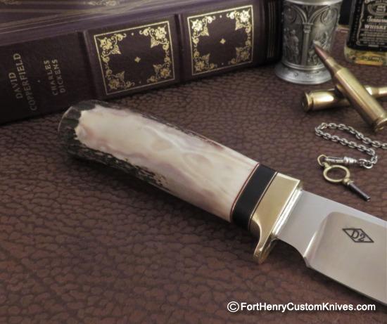 Bob Dozier - Custom Sambar Stag - Clip Point Hunter - Image 5