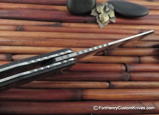 Dew Hara - Custom Ray Flipper - Copper - Layered Damascus - Image 4