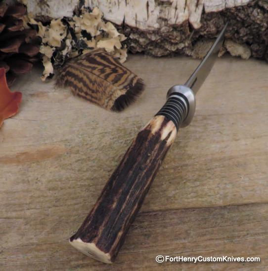 Mike Malosh - Rare Bird N Trout - Hand Forged - Sambar Stag - Image 2