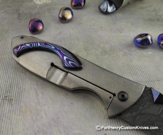 Jeremy Marsh - Wench - Stainless Damascus - MokuTi Accents - Image 4