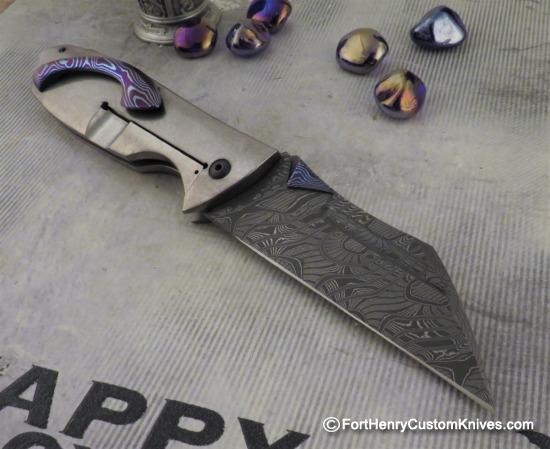 Jeremy Marsh - Wench - Stainless Damascus - MokuTi Accents - Image 5