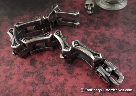 steel flame bracelet