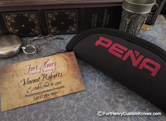 Enrique Pena - Custom Clip Point Barlow - Front Flipper - Image 9