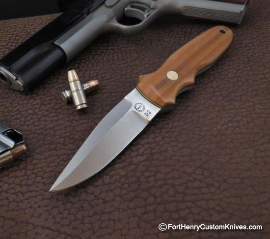 Bob Dozier - Custom Arkansas Toothpick - Vintage Linen Micarta - Image 4