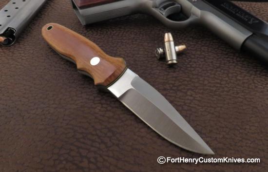 Bob Dozier - Custom Arkansas Toothpick - Vintage Linen Micarta