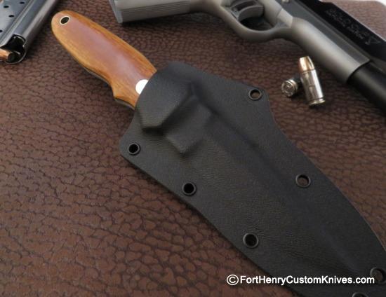 Bob Dozier - Custom Arkansas Toothpick - Vintage Linen Micarta - Image 5