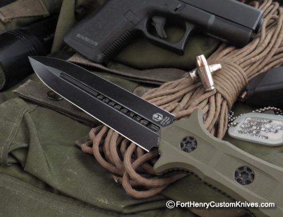 Heretic Knives - Nephilim - D.E. Dagger - Green / Green - Image 2