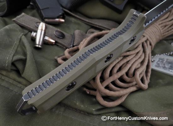 Heretic Knives - Nephilim - D.E. Dagger - Green / Green - Image 5