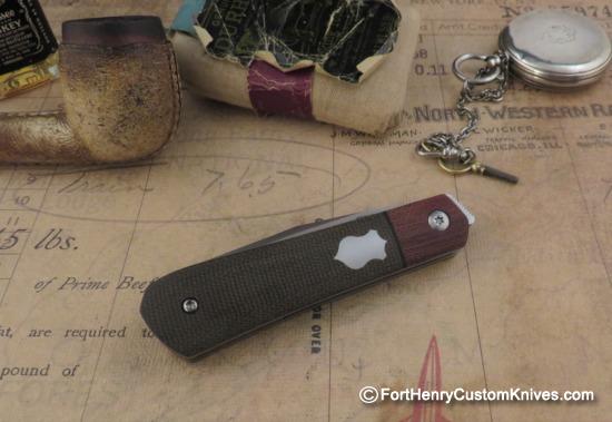 Enrique Pena - Custom Raptor - Front Flipper - Micarta - Image 2