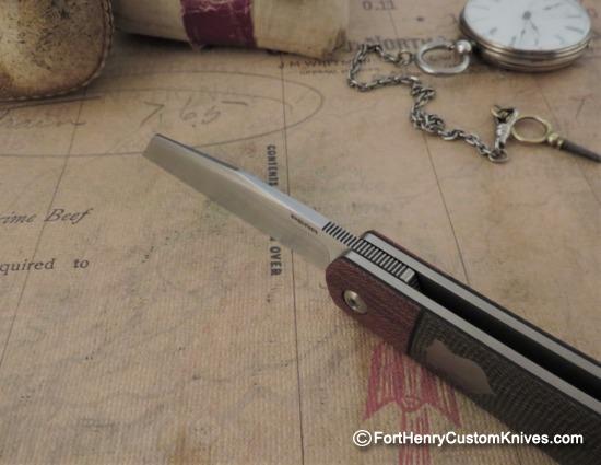 Enrique Pena - Custom Raptor - Front Flipper - Micarta - Image 4