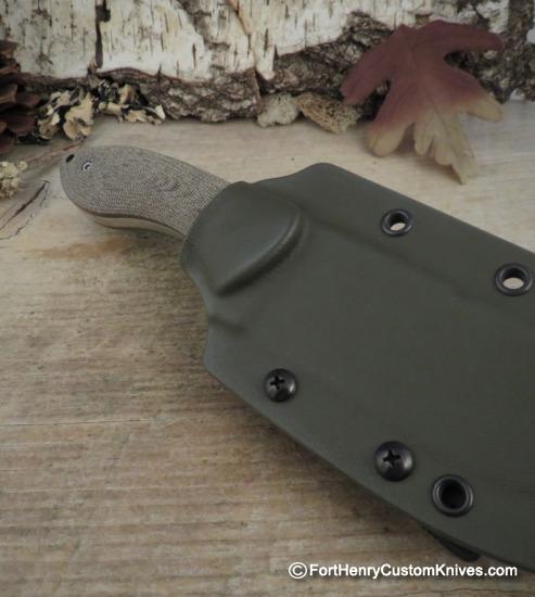 Matt Caldwell -  Model 2/5 Ltd - Green Canvas Micarta - Discontinued - Image 6