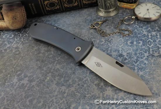 Bob Dozier - RARE Custom Folding Hunter - Slip Joint - D2 - Image 6