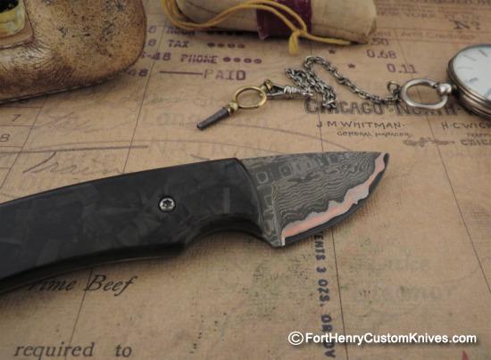 Raymond Johnson - Custom Buckshot - Dion Damascus - Copper Ribbon - Image 4