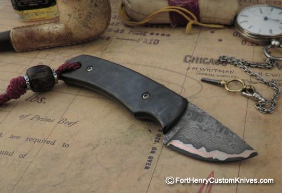 Raymond Johnson - Custom Buckshot - Dion Damascus - Copper Ribbon - Image 5