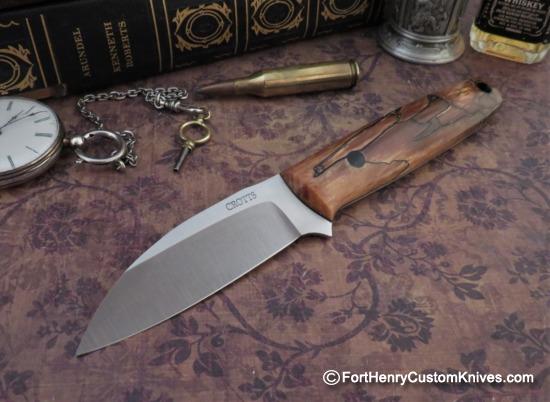 Dan Crotts - New Model - Presentation Splinter Picker - Spalted Ash - S30V - Choice - Image 4