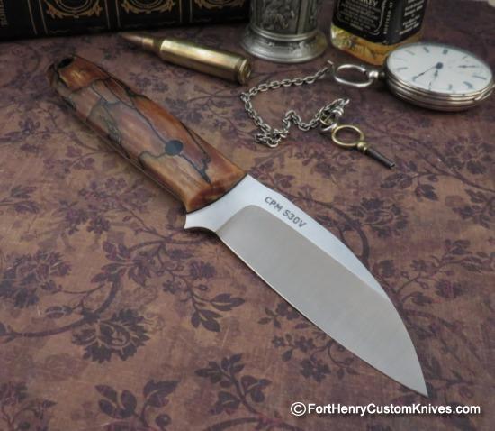 Dan Crotts - New Model - Presentation Splinter Picker - Spalted Ash - S30V - Choice - Image 7