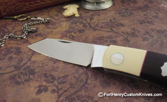 Willem Steenkamp - Custom Native - Slip Joint - Burgundy/Westinghouse Micarta - Image 2