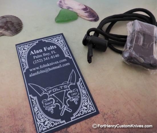 Alan Folts - Custom Presentation Wharnie Minimalist - Stainless Damascus - Image 7